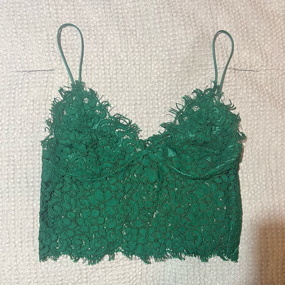 ‼️MOVING SAME ❗️ Zara Lace Crop Top